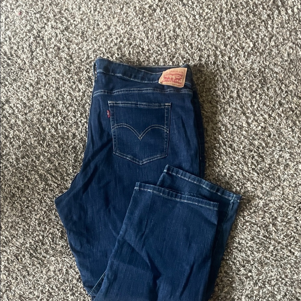 Levi's Women's Dark Blue Straight Leg Jeans